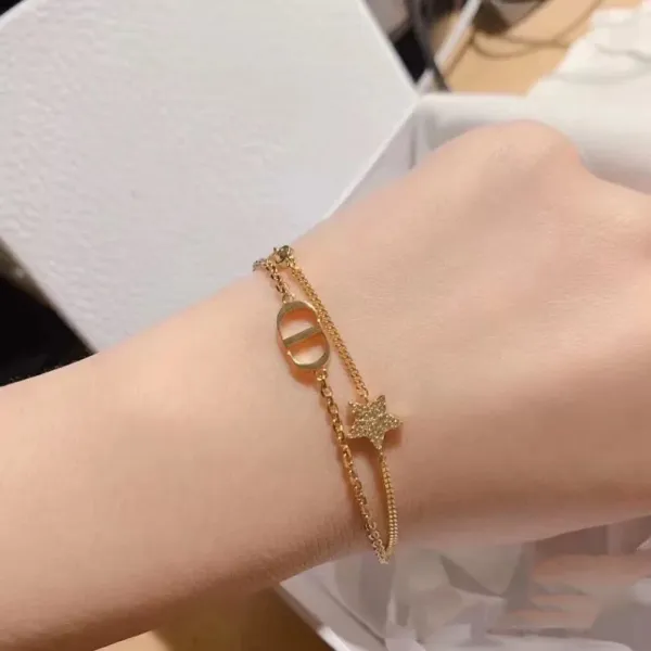 Dior CD Icon Star Charm Gold-Plated Bracelet - 3