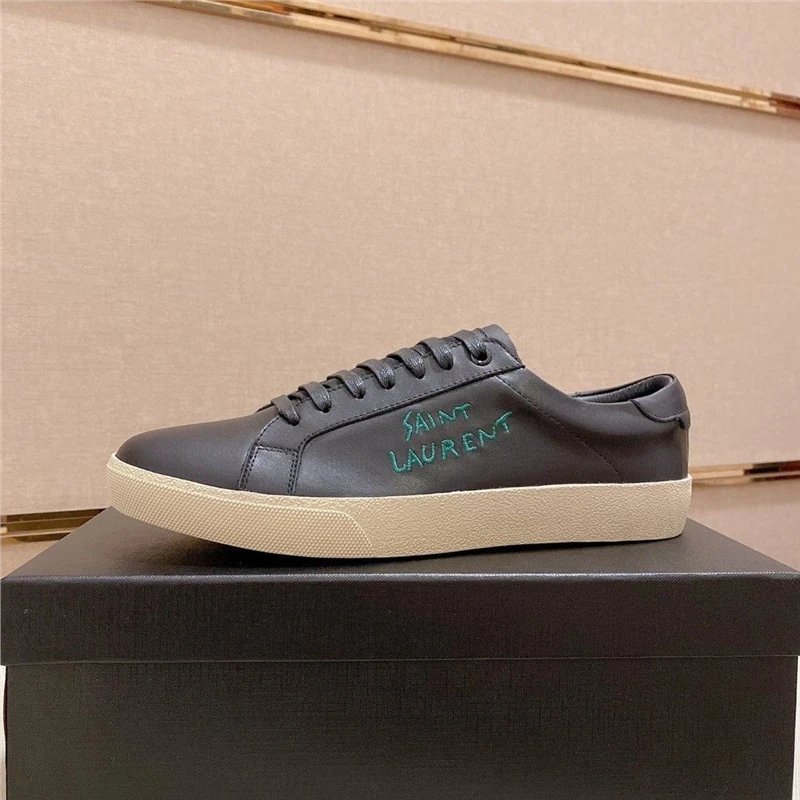 Style 9 Black Leather Green Lettering