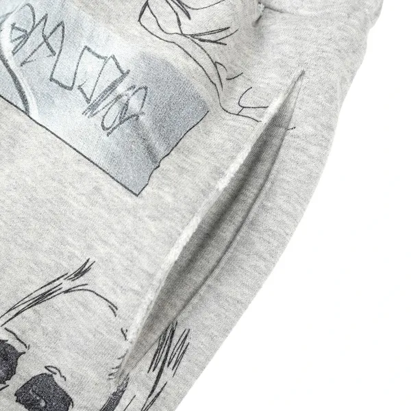 Design Graffiti-Print Sweatpants Gray - 4