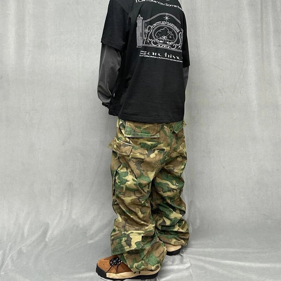 Design Untitled Gardens Archive Camo Cargo Pants