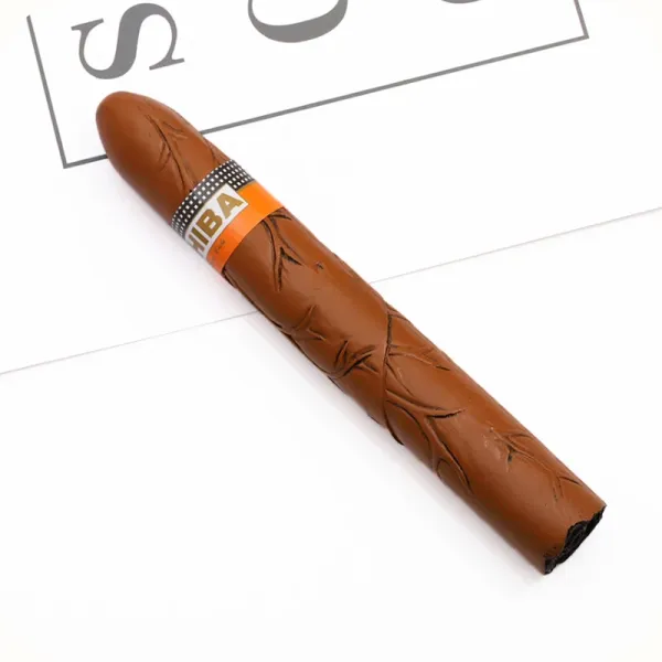 Design Cohiba Cigar Brown Embossed Leather Cigar Replica Accessories - 1