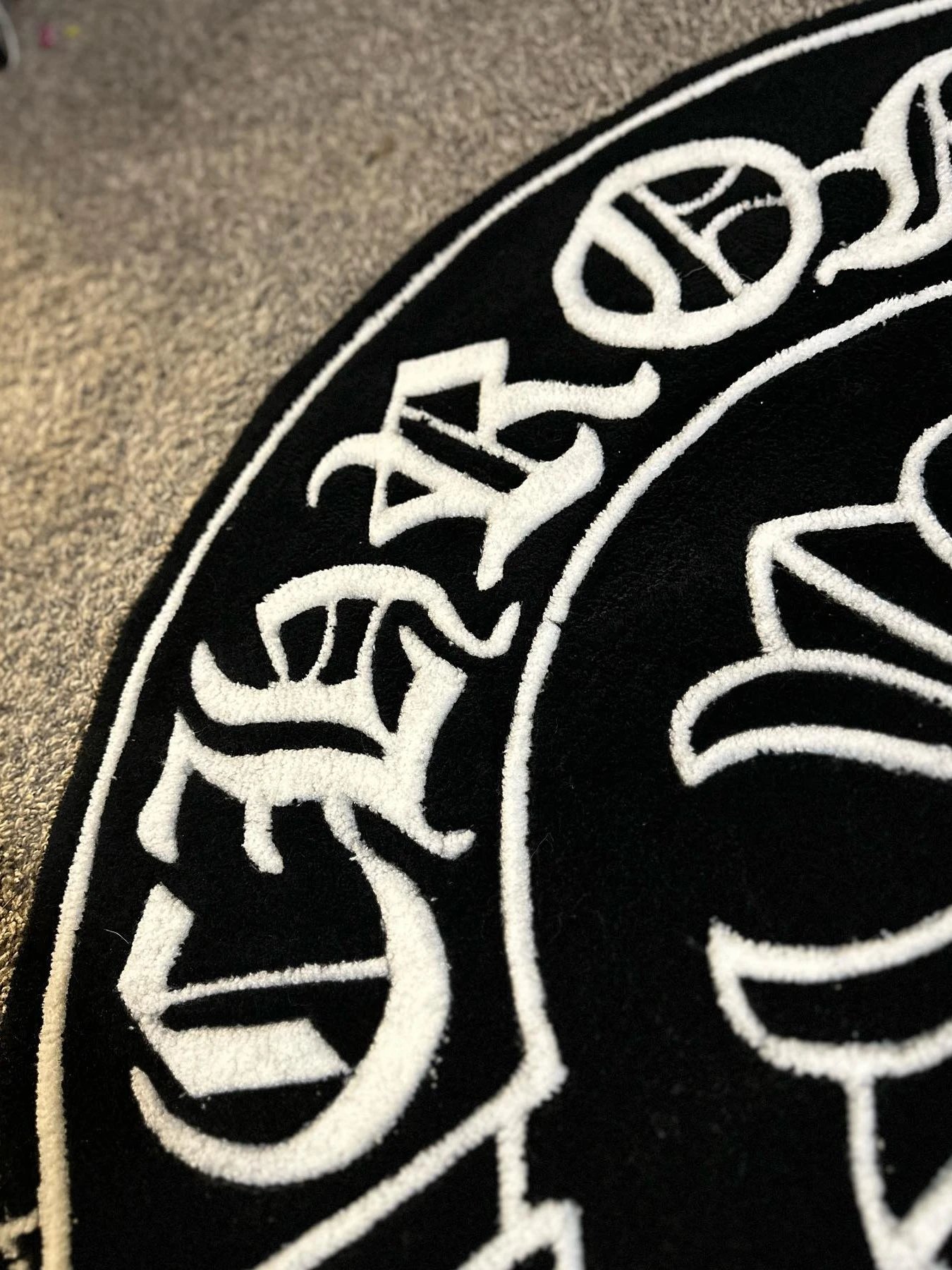 Chrome Hearts Logo Patch Black and White Embroidered Appliqué Accessories - 4
