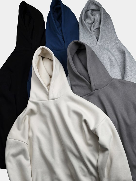500g Union Kingdom Exclusive Heavyweight Fleece Cropped Hoodie