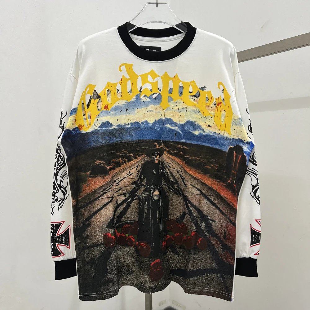 Godspeed Godspeed Graphic Long Sleeve T-Shirt White