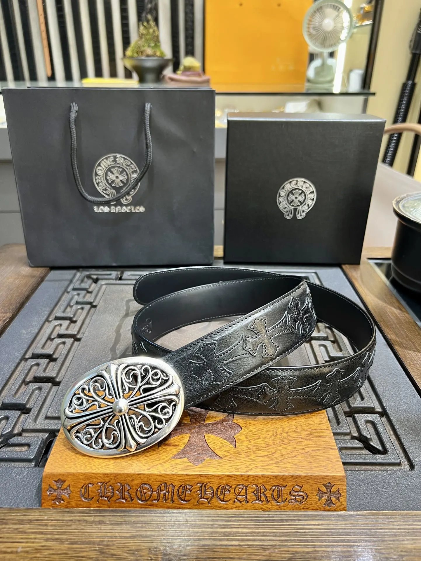 Black Cross (Top Grain Leather) Gift Box Packaging