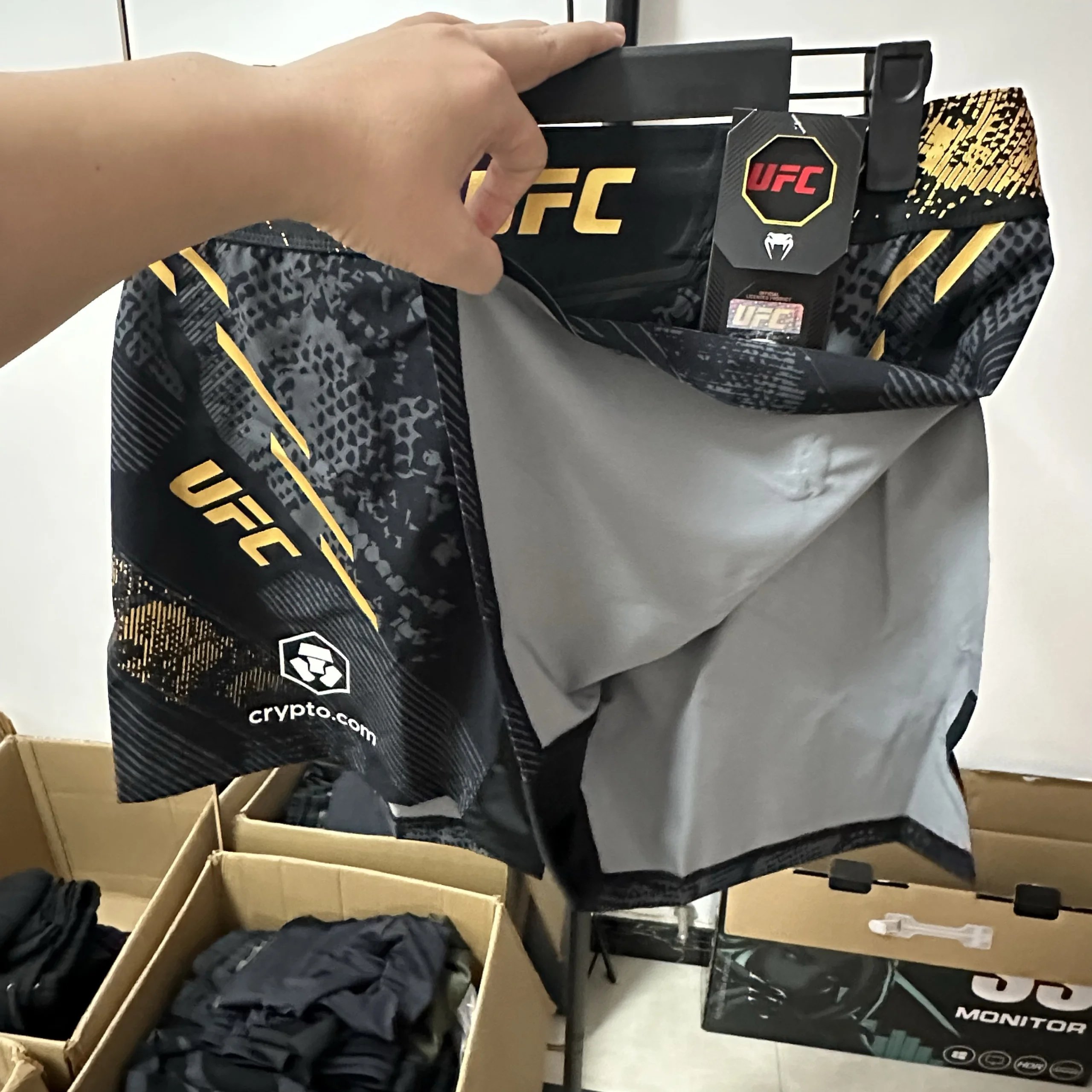 VENUM Venom UFC 3.0 Fighting Night New Men's Boxing Fighting MMA Sports Pants (High Open)