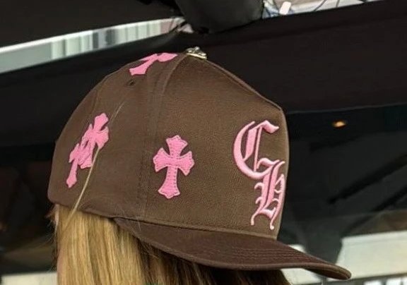 CH+ Cross Leather Patch Brown