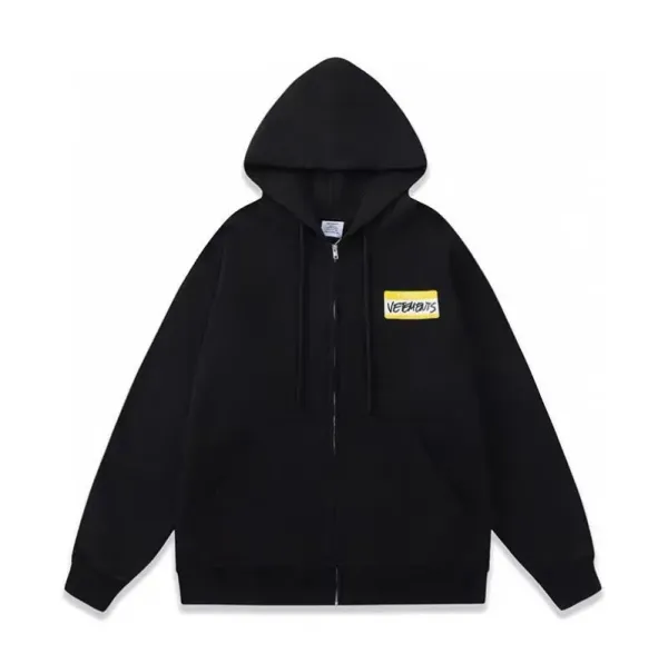 Vetements Repeat Logo Black Hoodie - 3