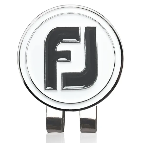 Design FootJoy Logo Ball Marker Clip White / Black Accessories - 1