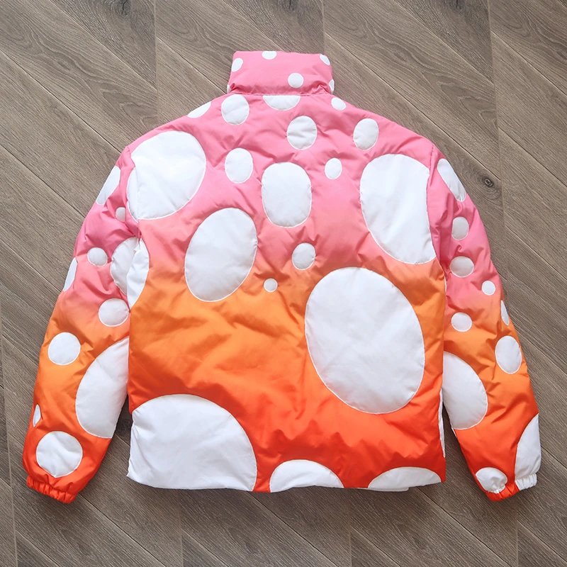 Design Erl Polka Dot Gradient Puffer Jacket Down Jacket - 3