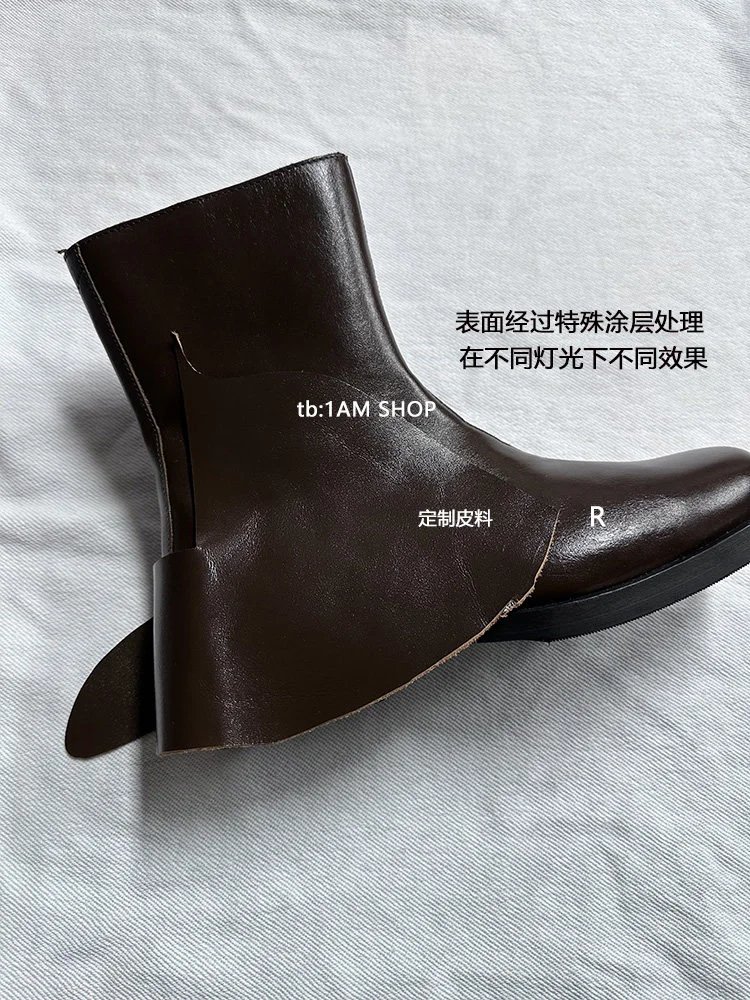 Our Legacy Brown Leather Chelsea Boot