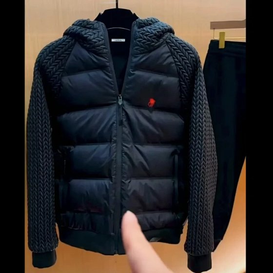 Men's New Winter 2025 Lightweight Down Jacket Spliced Coat - Versatile High-End Outerwear
