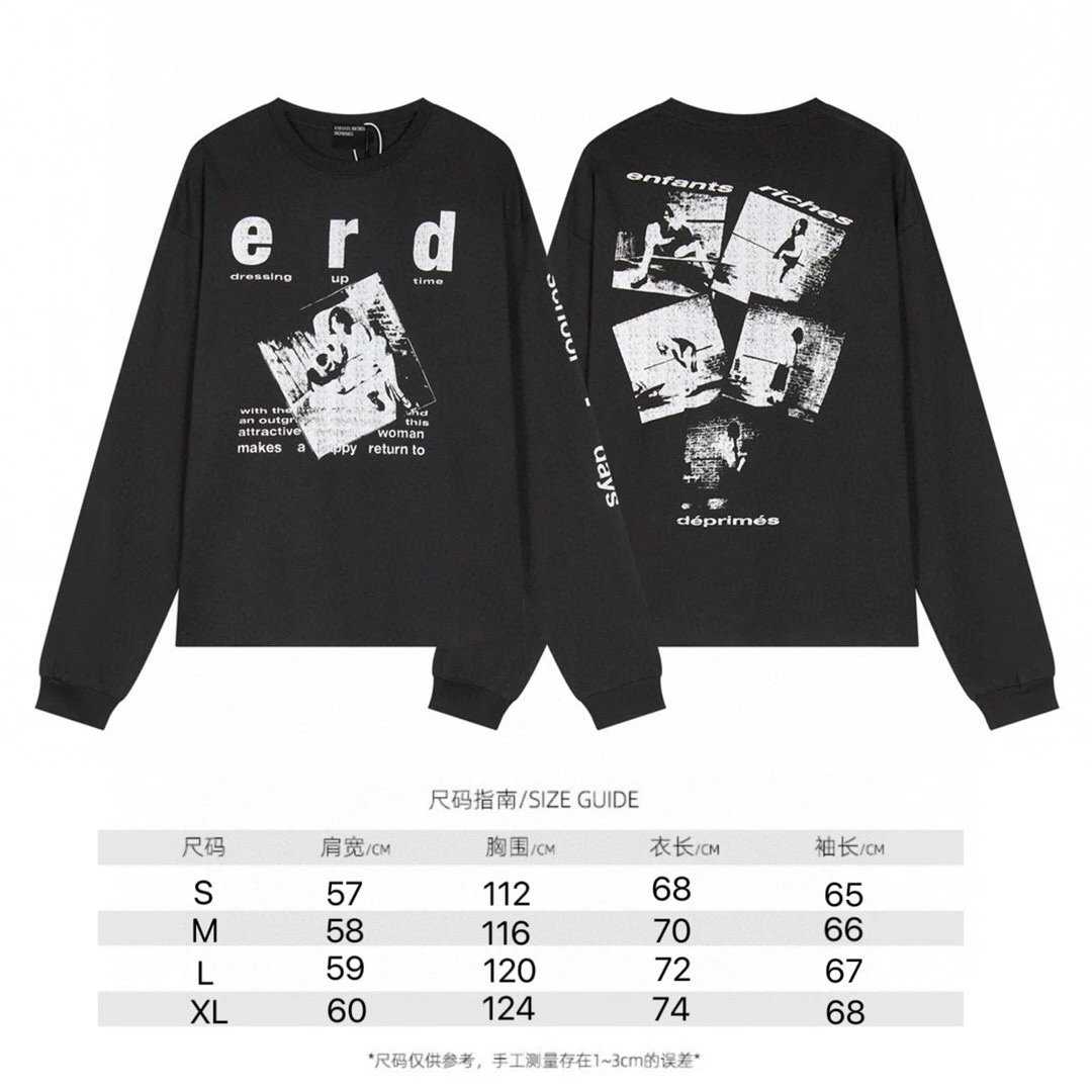 Enfants Riches Déprimés Sweatshirt Dressing Up Time Graphic Black