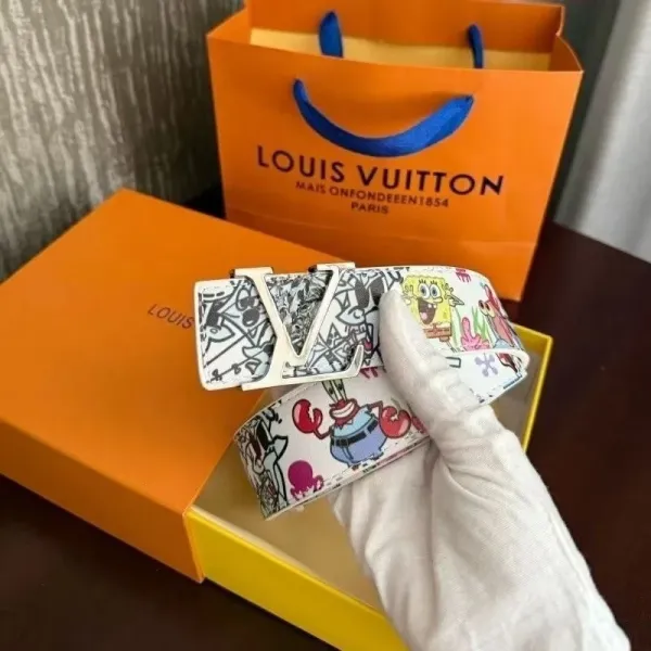 Louis Vuitton x SpongeBob SquarePants Monogram Canvas Belt White Multicolor - 1