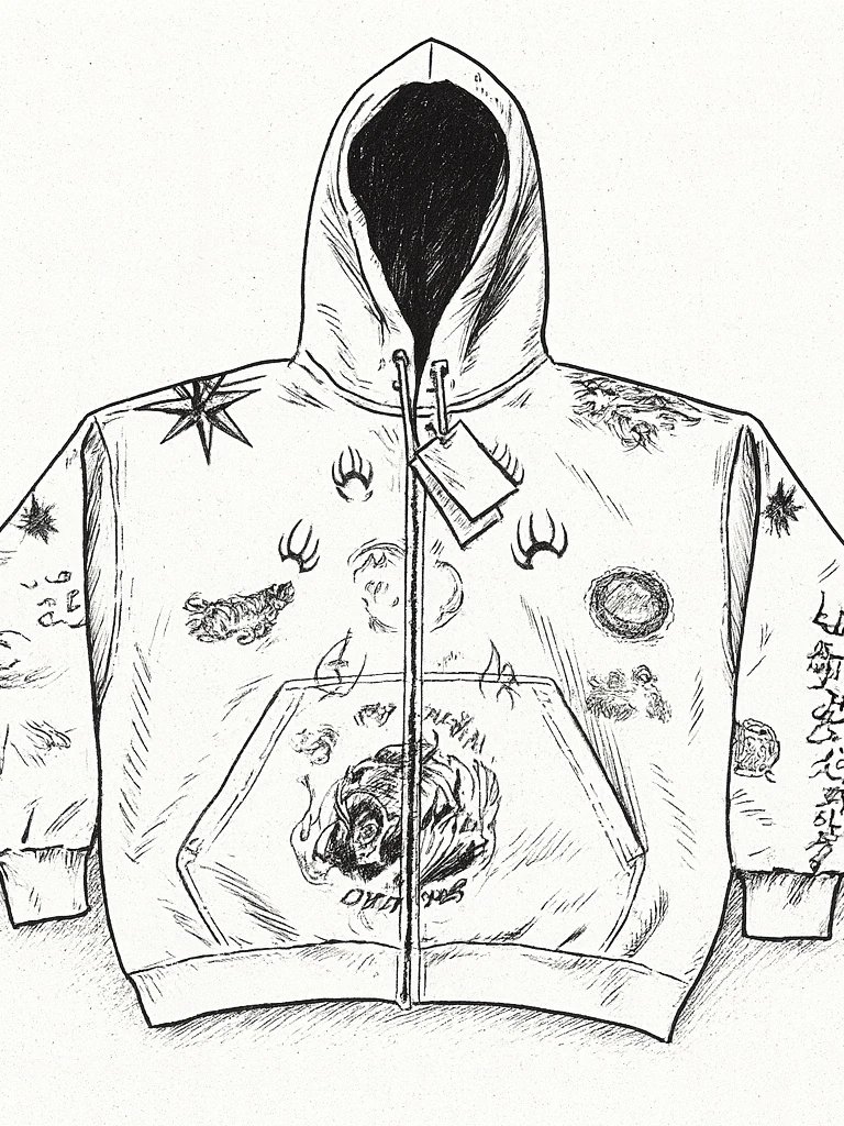 Balenciaga Tattoo Zip Up