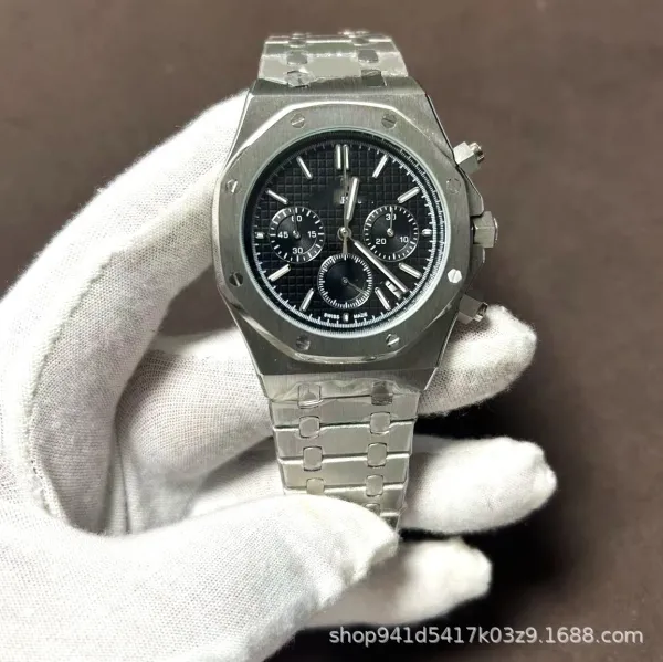 Audemars Piguet Royal Oak Chronograph Rose Gold Black Dial Watch Watches - 4