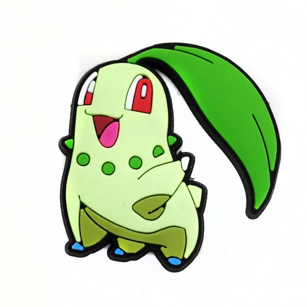 Design Pokémon Chikorita Rubber Pin Badge Green Accessories - 1