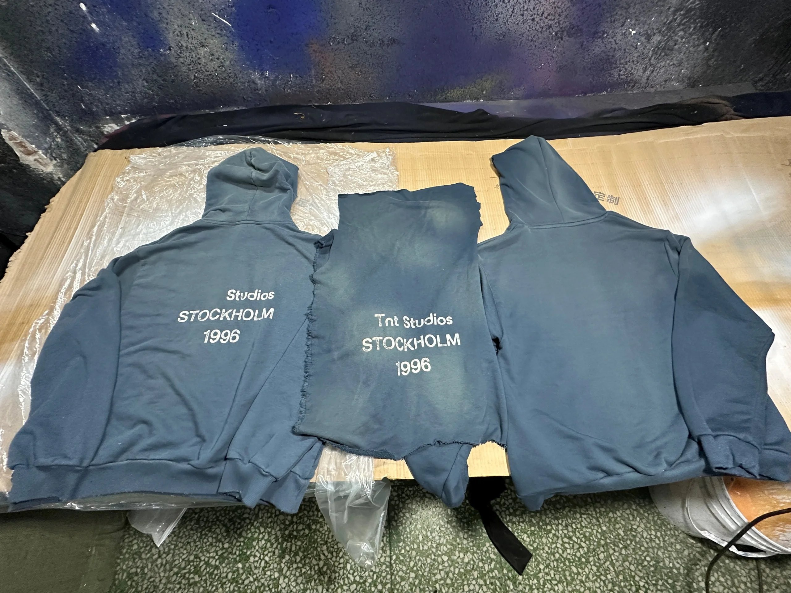 Top Batch! AC Correct Version 1996 Letter Washed Distressed Unisex Couple Hoodie-tri