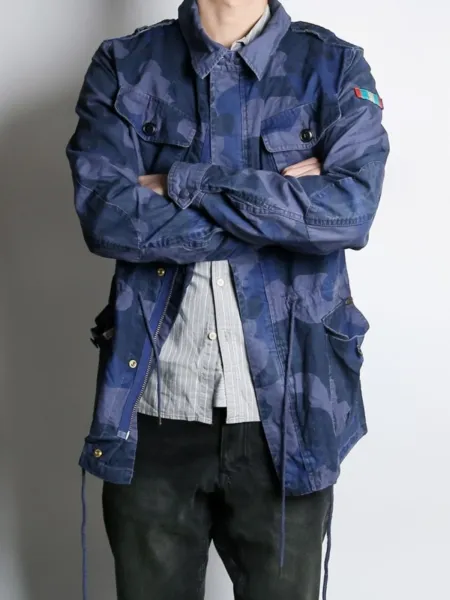 C.P. Company M-51 Field Jacket Blue Camo Outerwear - 1