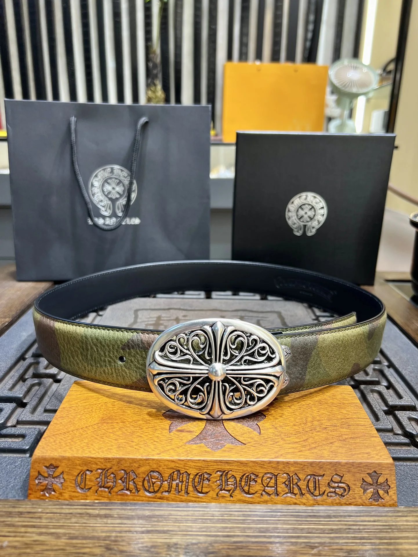 Camo Cross (Top Grain Leather) Gift Box Packaging