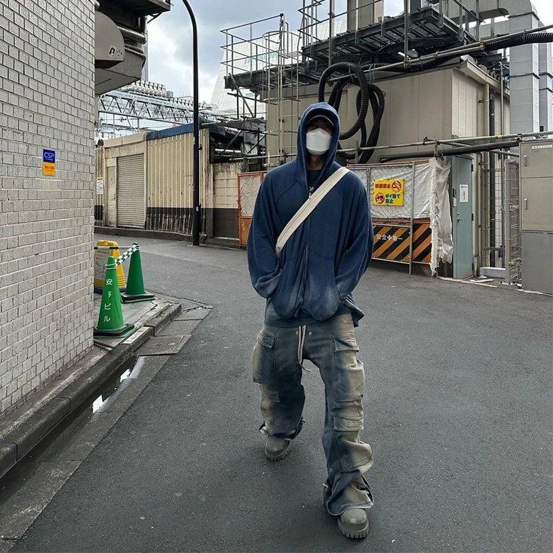 RO Washed Denim Cargo Jeans photo 3