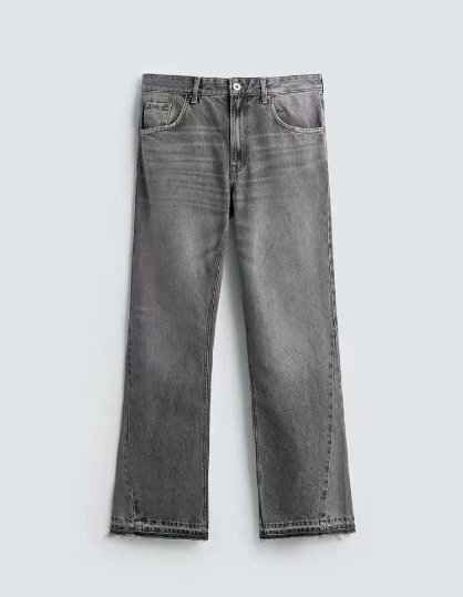 Zara Jeans Flare Fit Grey
