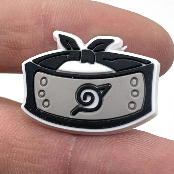 Design Naruto Konoha Headband Accessory Black White Gray Accessories - 1