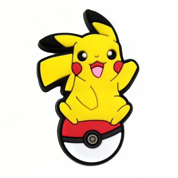 Design Pokémon Pikachu on Poké Ball Rubber Charm Accessories - 1