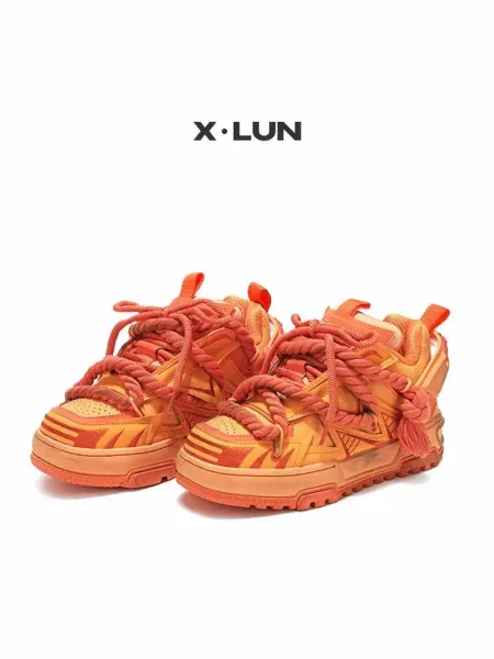 Design X·LUN Chunky Sneaker Gray Rope-Lace Sneakers Chunky Sneakers - 4