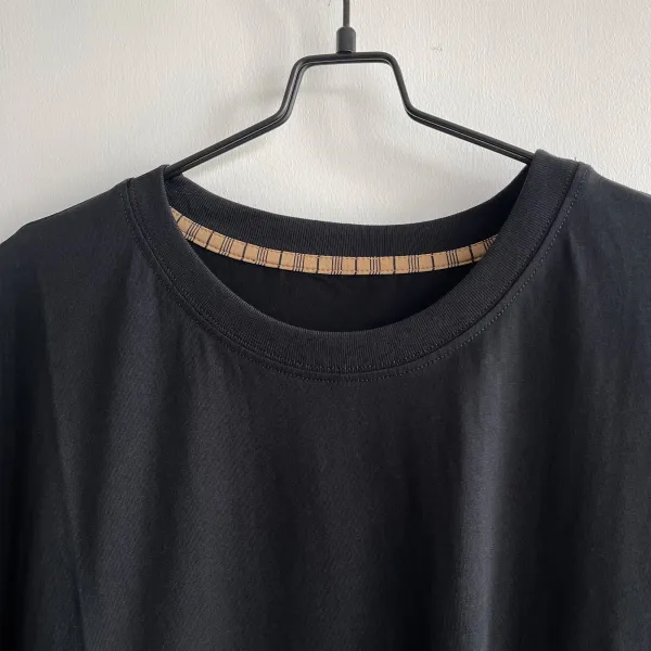Design Stone Face Print Black T-Shirt - 5
