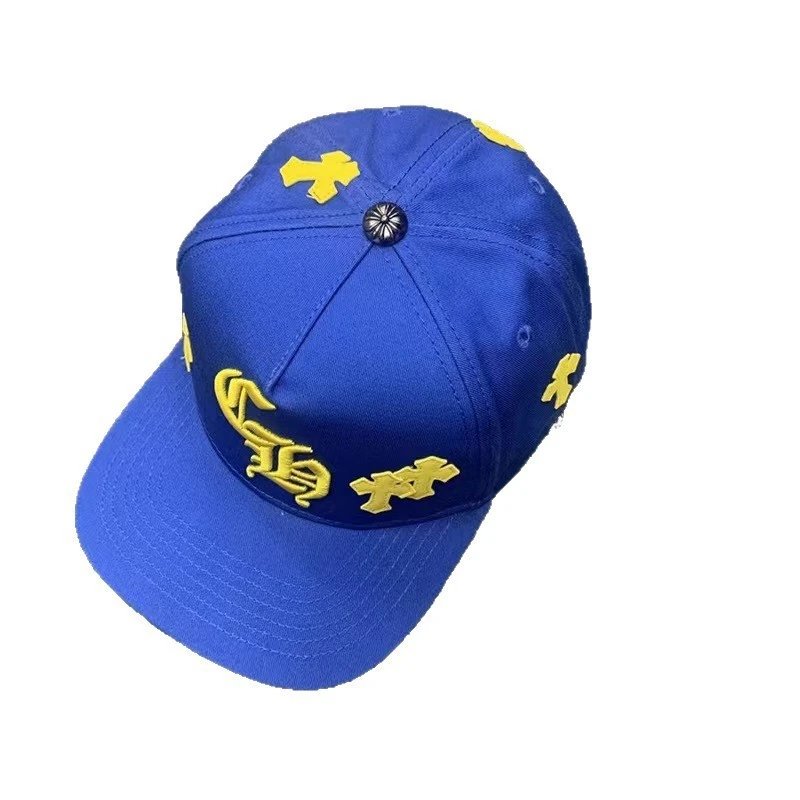 CH+ Cross Leather Patch Blue-Yellow