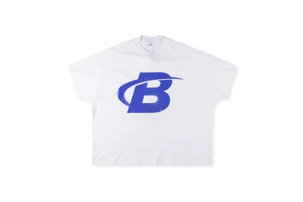 Design B Logo Oversized T-Shirt White - 1