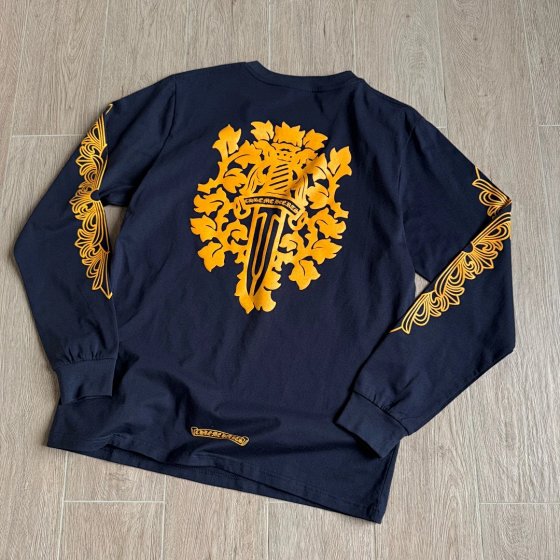 2025 CK Crocion Ivy Sword Print Men's Women's Long Sleeve Tee - In Stock Exclusive Edition
