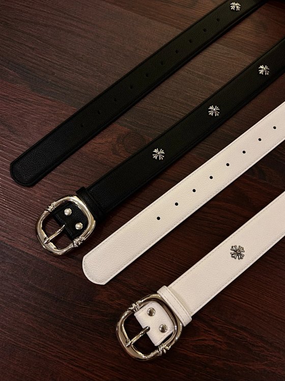 Be careful with the cuffs, CH style classic cross flower retro fashion belt, casual versatile jeans, men's and women's waist belt