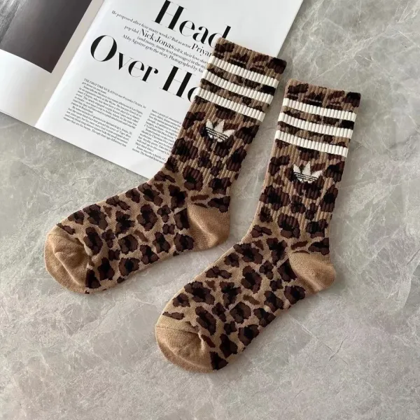 Adidas Originals Three Stripes Crew Socks Beige - 4