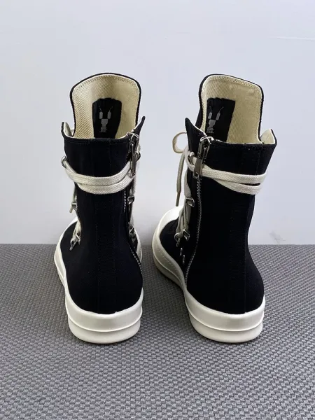 Rick Owens DRKSHDW Ramones Boots Black and White Sneaker-Boots - 2