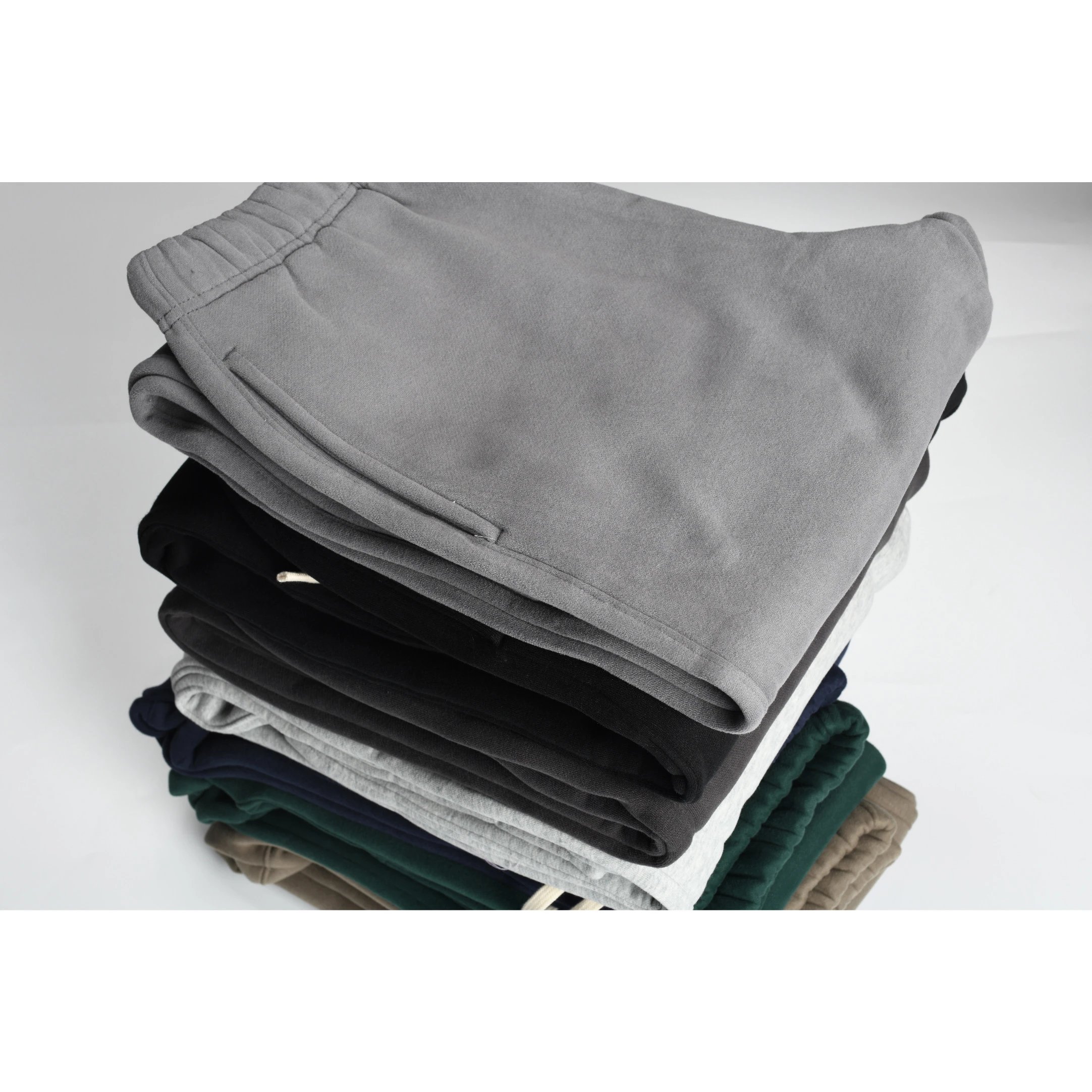 360g Union Kingdom Sweatpants Drawstring Elastic Fleece-Lined High-Street Style