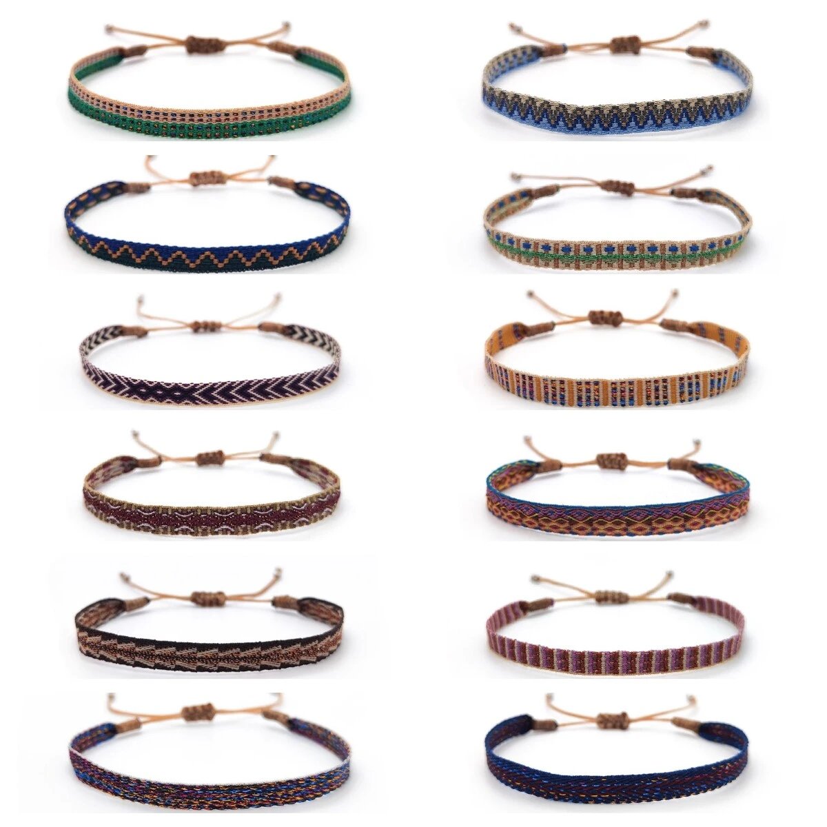 Egyptian exotic style woven ribbon, hand rope, Spanish ethnic style, pure handmade, layered, personalized, niche, versatile bracelet