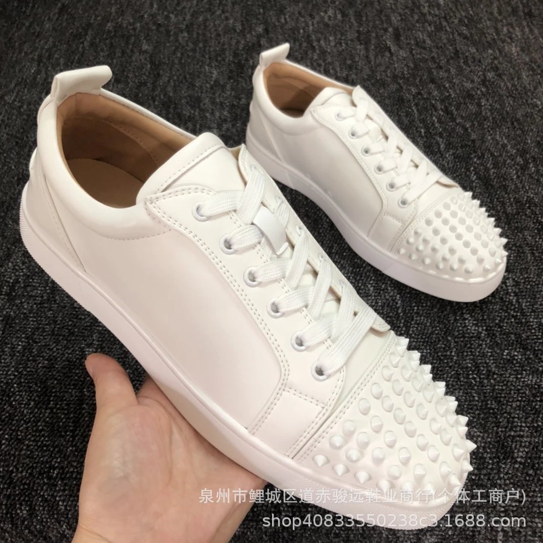 Christian Louboutin Louis Junior Velvet Black Sneakers - 13