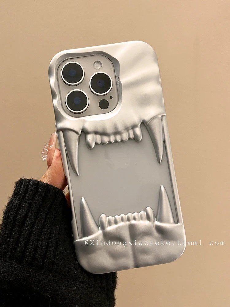 Design Vampire Fang Phone Case Silver Phone-Case - 5
