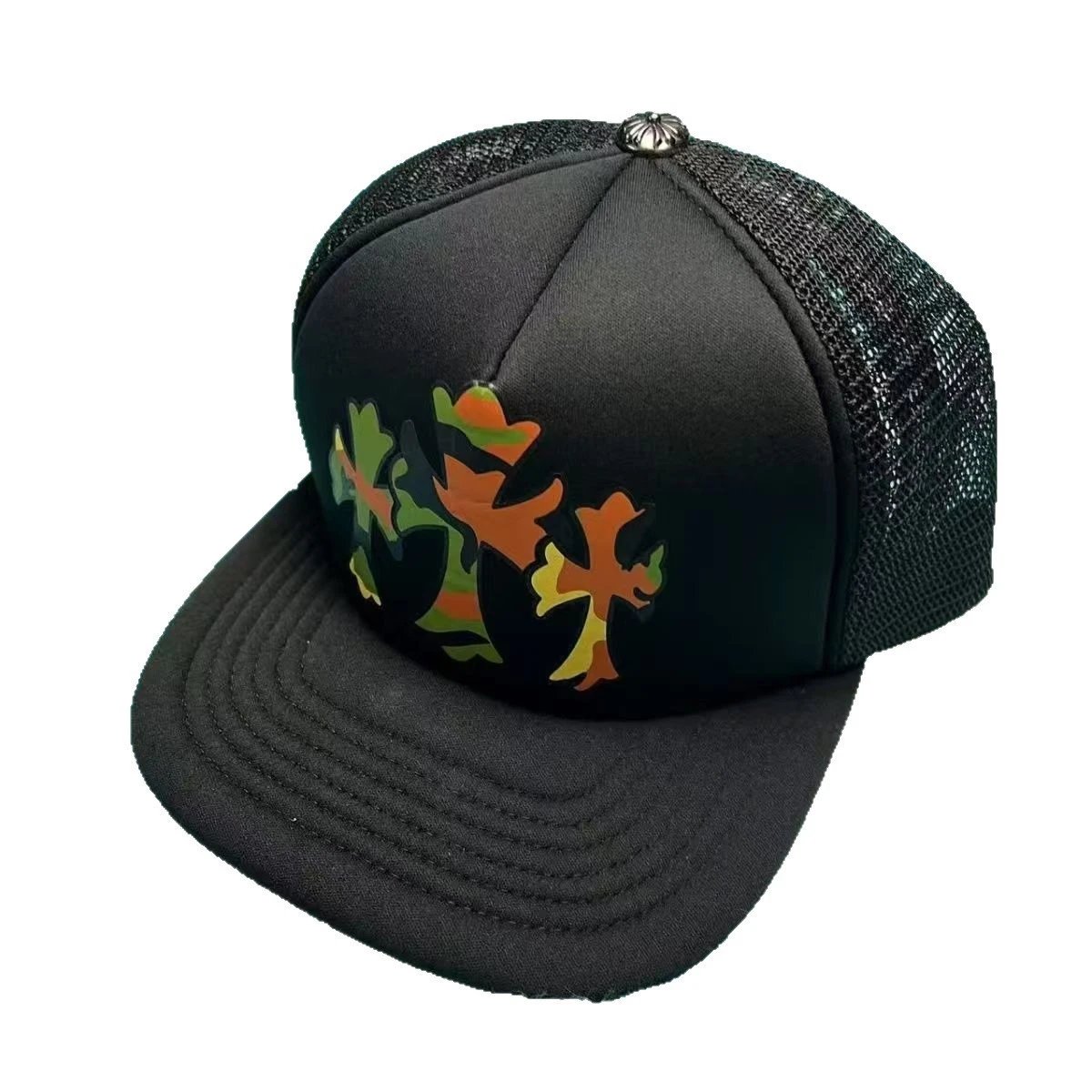 Sponge Camo Three Patch Black