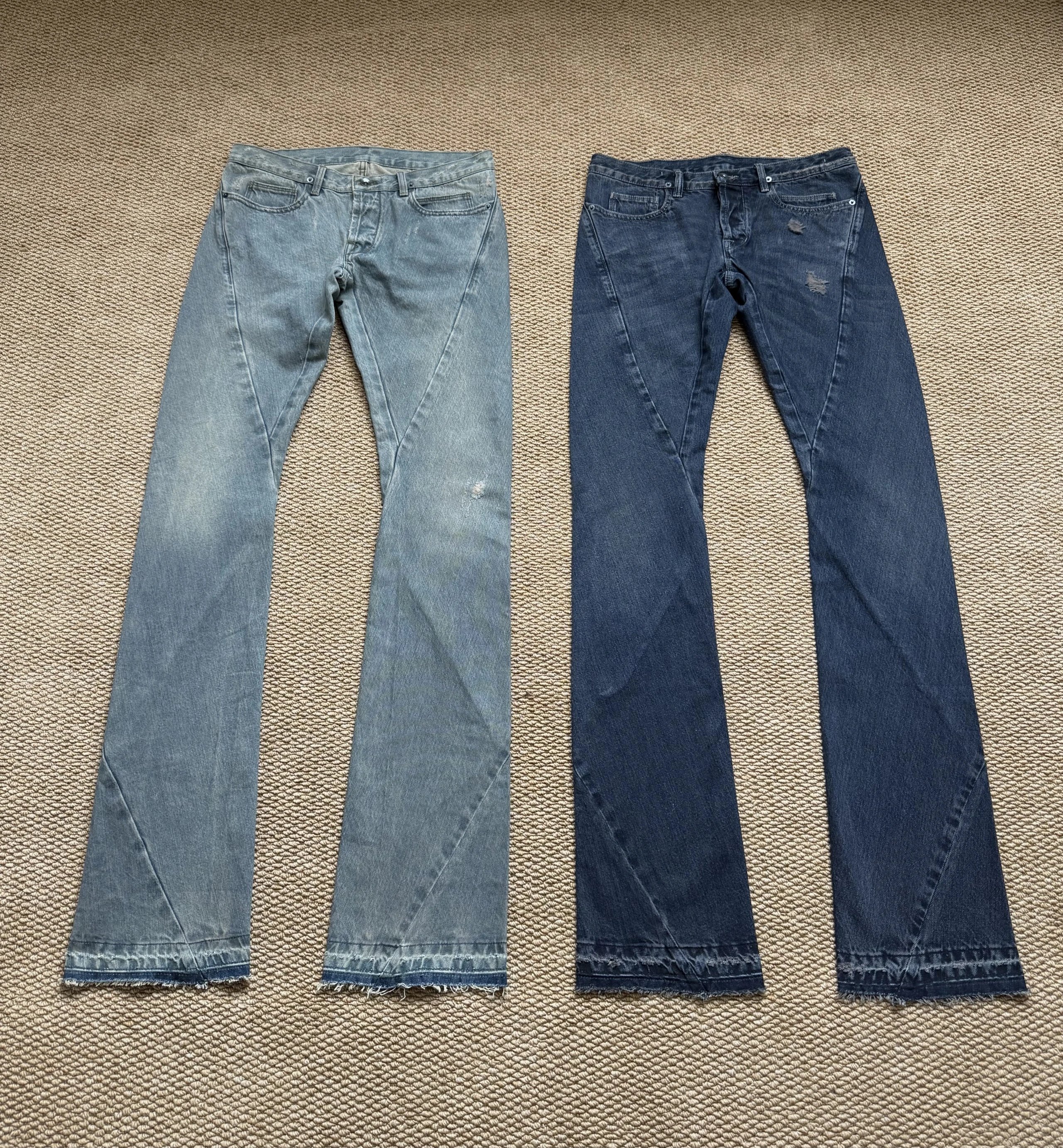 537cite Ro style drkshdw two tone spiral pants