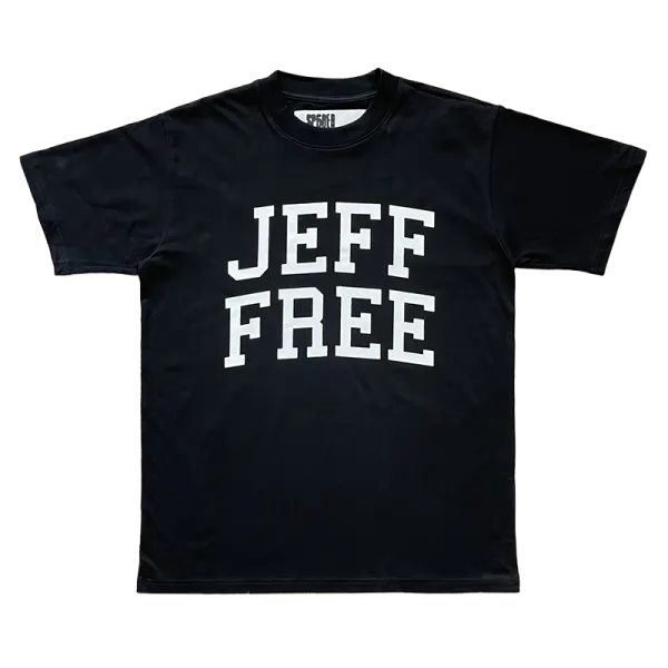 Design Jeff Free Black T-Shirt - 5