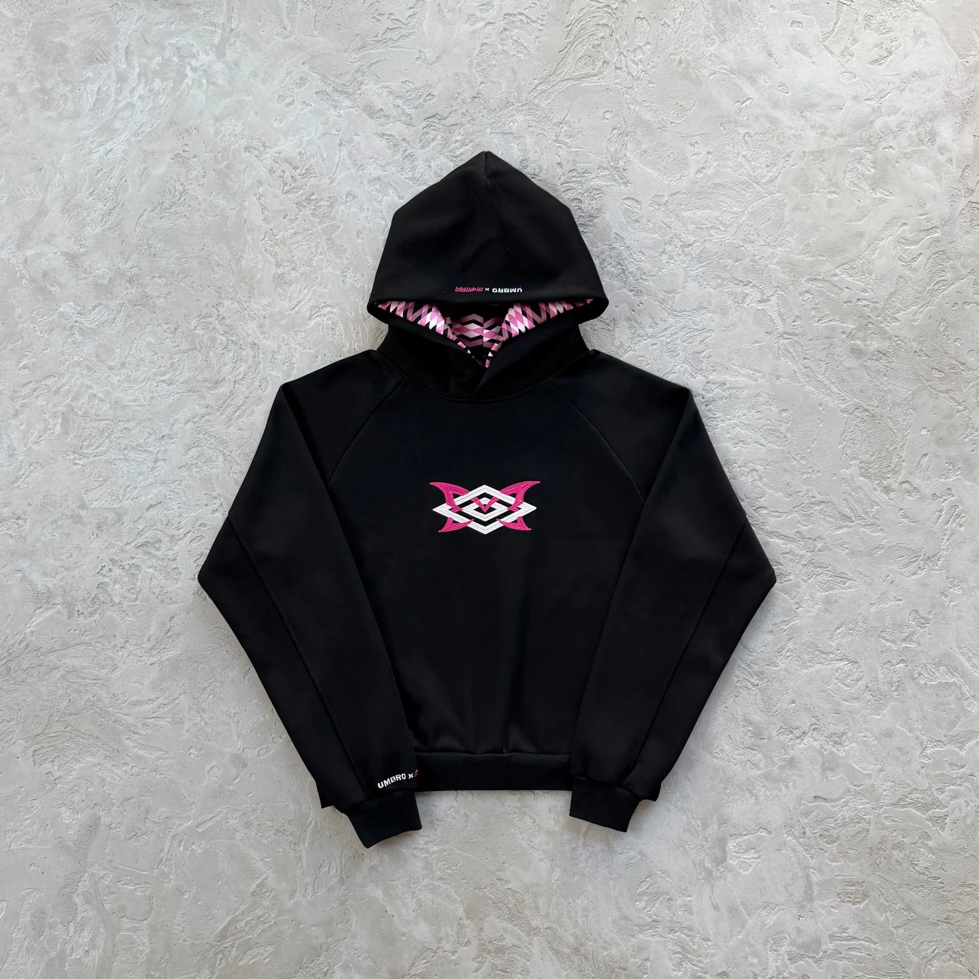MUTA Jackets Hooded zip-up shell jacket with multiple zip pockets — Warm-up hoodie black