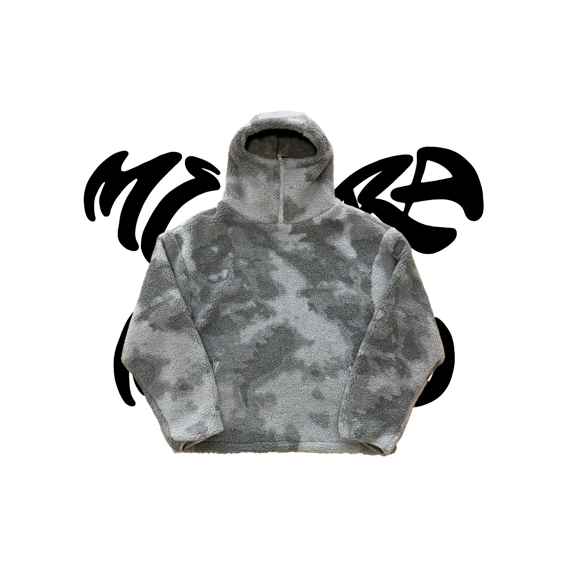 MUTA Jackets Hooded zip-up shell jacket with multiple zip pockets — Lambswool hoodie