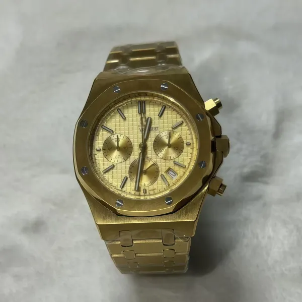 Audemars Piguet Royal Oak Chronograph Yellow Gold Watch Watches - 1