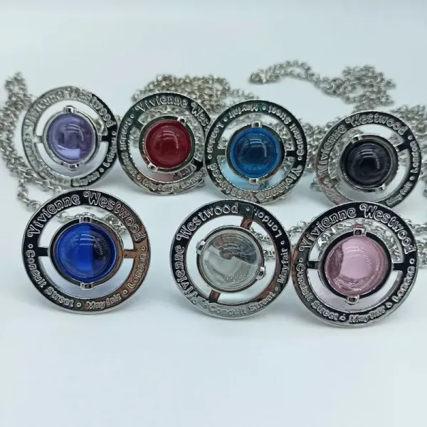 Vivienne Westwood Orb Pendant Necklace Purple Jewelry - 12