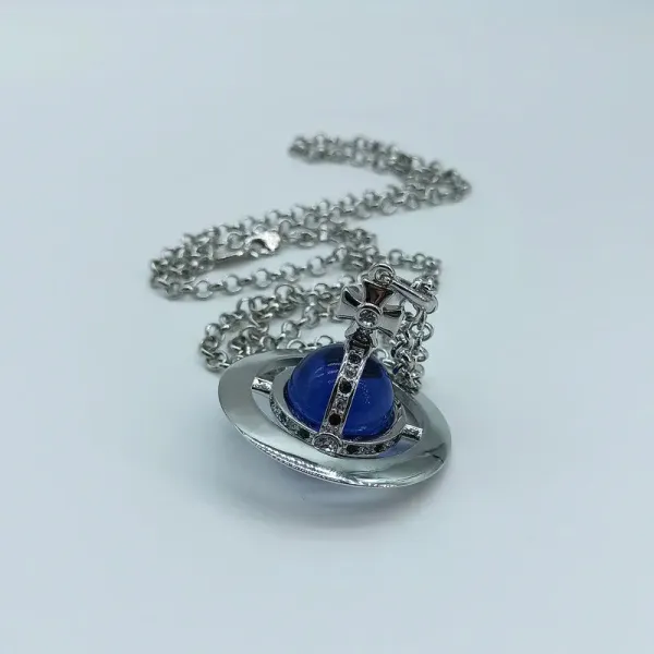 Vivienne Westwood Orb Pendant Necklace Purple Jewelry - 16