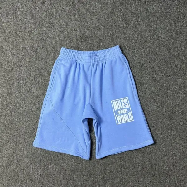 Design Rules The World Graphic Shorts Blue - 1