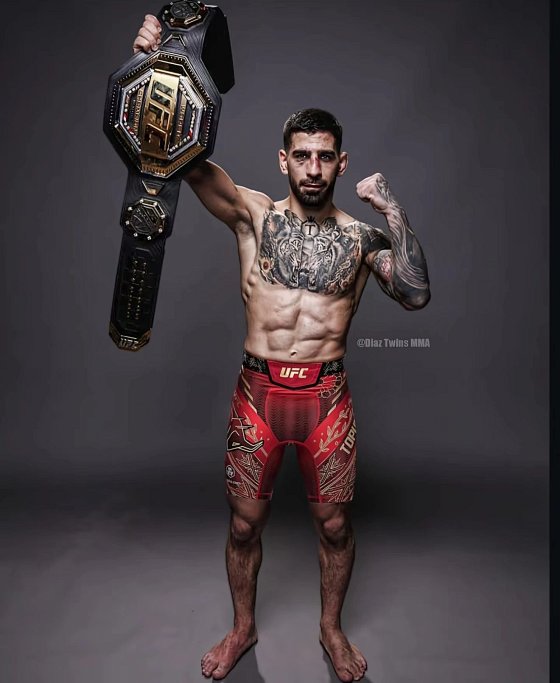 Ilia Topuria Athletes' Special Shorts Official Genuine MMA Shorts